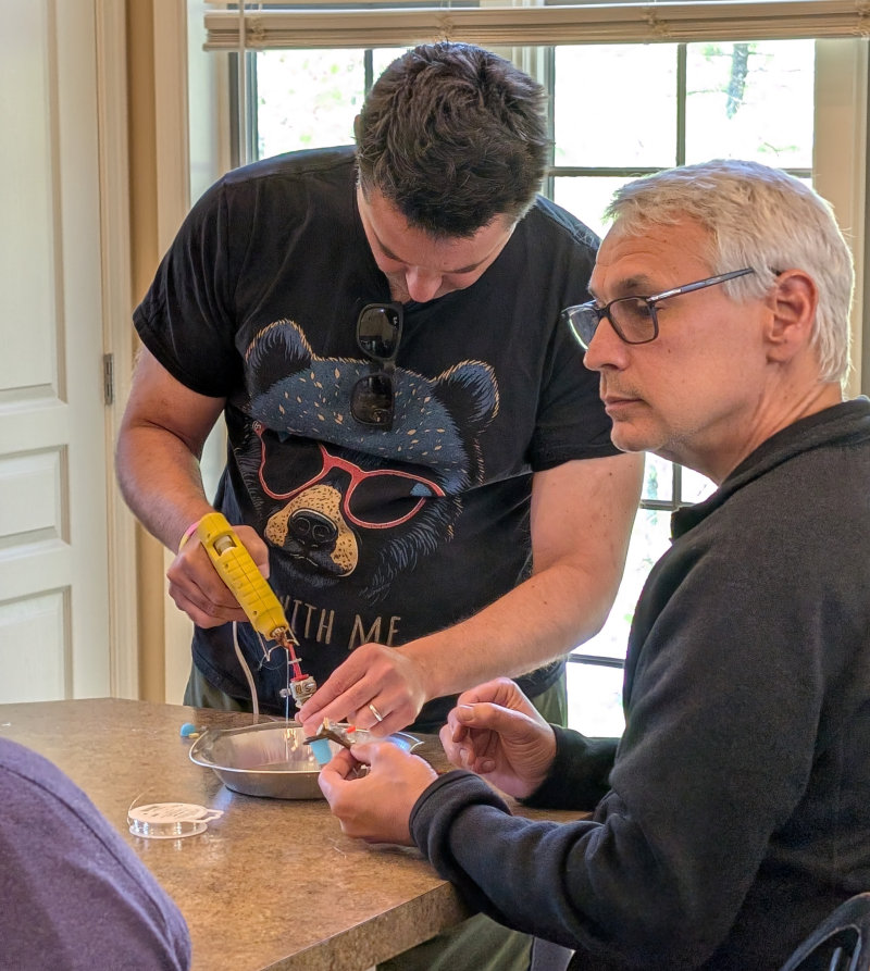 A group sharing a moment during the workshop