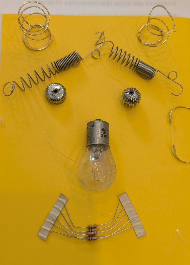 A finished creation made from found objects